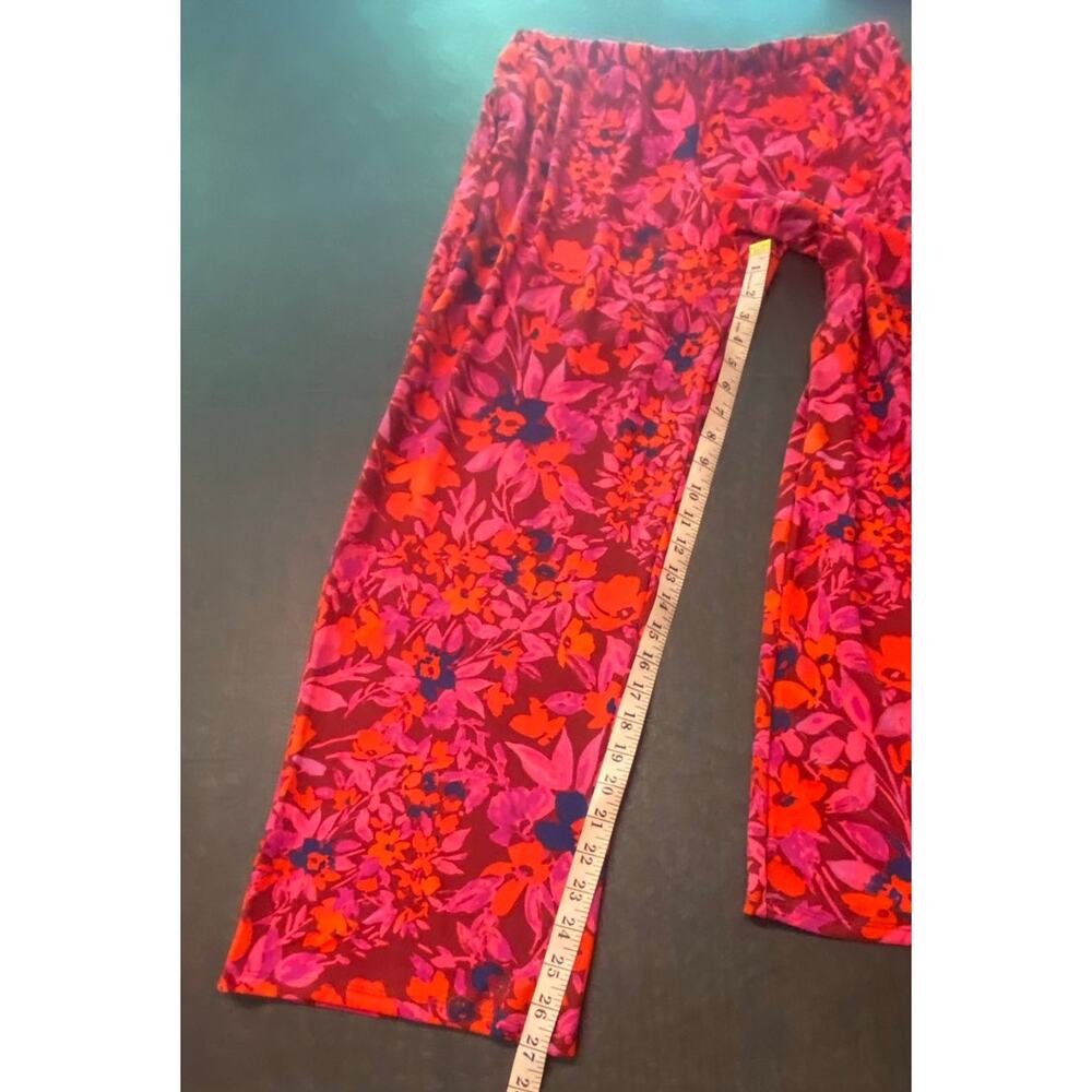NWT Pioneer Woman Floral Pajama Set L 12-14 Wide Leg Soft Lounge Pockets Cozy - Picture 9 of 10